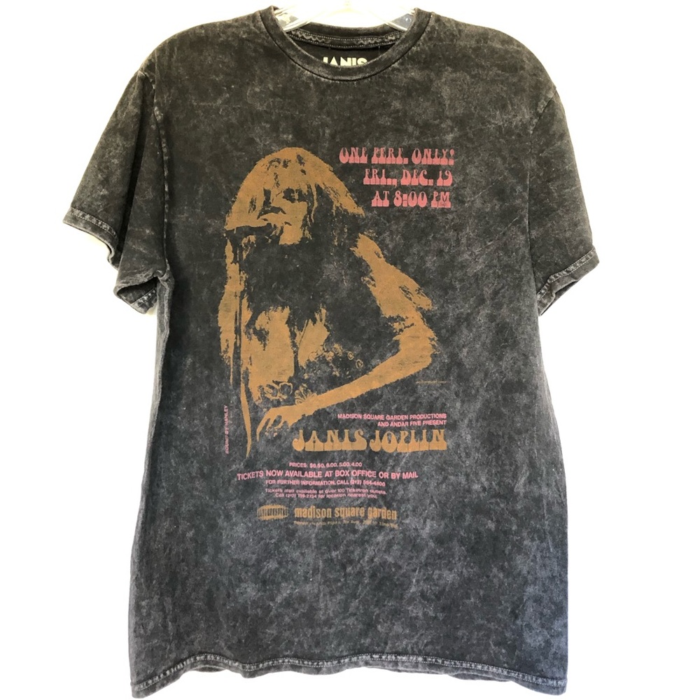 Janis Joplin Mineral Wash T Shirt